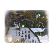 Magnet Flexible Nous marchons par la foi et non par la vue (Horizontal)