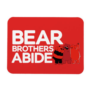 Magnet Flexible Nous Ours nu - Ours Frères Abide