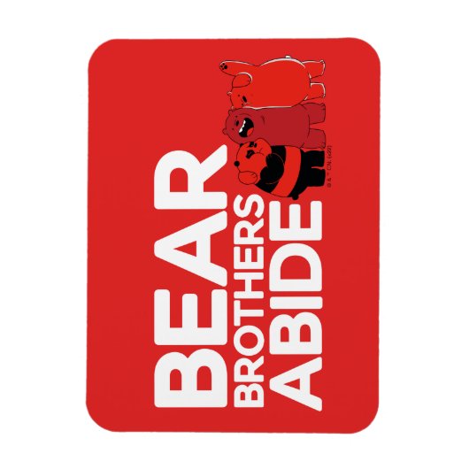 Magnet Flexible Nous Ours nu - Ours Frères Abide (Vertical)