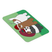 Magnet Flexible Nous Ours Nus - Bonnes Fêtes (Côté Droit)