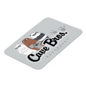 Magnet Flexible Nous Ours Nus - Bros Grotte. Représenter (Côté Gauche)