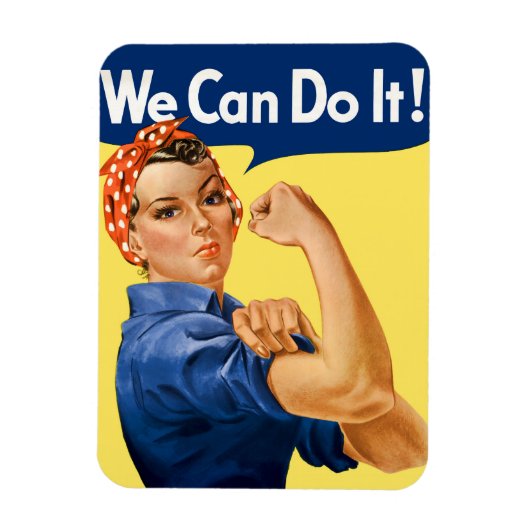 Magnet Flexible Nous Pouvons Le Faire ! Rosie la riveteuse (Vertical)