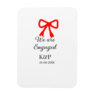Magnet Flexible Nous sommes engagés ajouter nom lettre rouge arc t