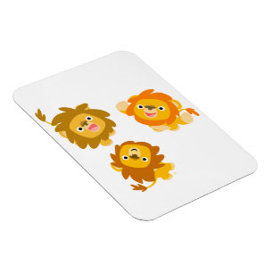 Magnet Flexible "Nous sommes ici ! !" Aimant flexible Lions Cartoo