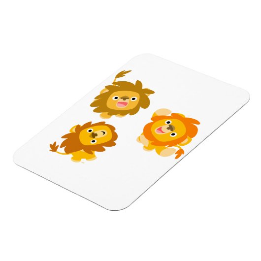 Magnet Flexible "Nous sommes ici ! !" Aimant flexible Lions Cartoo (Côté Gauche)