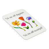 Magnet Flexible Nous sommes tous différents et belle diversité (Côté Droit)