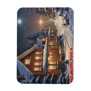 Magnet Flexible Nous souhaitons un joyeux Noël - 004