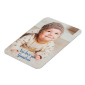 Magnet Flexible Nous t'aimons Grand-mère Photographie avec Typogra (Côté Gauche)