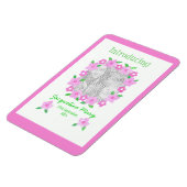 Magnet Flexible Nouveau bébé fille Faire-part magnétique flexible (Côté Gauche)