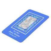 Magnet Flexible Nouveau bébé garçon Faire-part magnétique flexible (Côté Gauche)