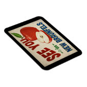 Magnet Flexible Nouveau Braunfels Texas Apple - Vintage voyage (Côté Droit)