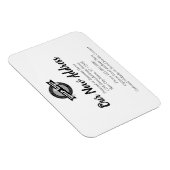 Magnet Flexible Nouveau changement d'adresse avec logo d'entrepris (Côté Droit)