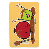 Magnet Flexible Nouveau juif de miel de grenade de pomme de Rosh (Vertical)