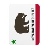 Magnet Flexible Nouveau pavillon de la République de Californie (Vertical)