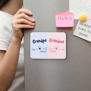 Magnet Flexible Nouveaux Grands-Parents - Annonce de Bébé ou de Gr