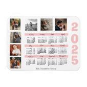 Magnet Flexible Nouvel An 2024 Calendrier Famille Multiphoto Colla (Horizontal)