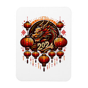 Magnet Flexible nouvel an chinois 2024