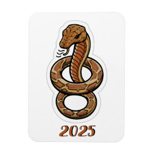 Magnet Flexible Nouvel An Chinois Du Serpent 2025