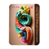 Magnet Flexible Nouvel An chinois lunaire du serpent 2025 FPM3 (Vertical)