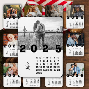 Magnet Flexible Nouvelle année 2025 Calendrier de juin Photo de fa
