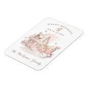 Magnet Flexible Nouvelle maison Pink Snowman Noël (Côté Gauche)
