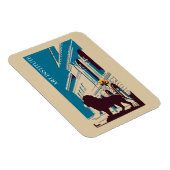 Magnet Flexible Nouvelle Retro art institut Chicago publicité (Côté Droit)