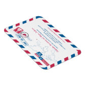 Magnet Flexible Nouvelle-Zélande Air Mail Wedding Enregistrer la d (Côté Droit)