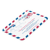 Magnet Flexible Nouvelle-Zélande Air Mail Wedding Enregistrer la d (Côté Gauche)