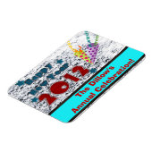 MAGNET FLEXIBLE NOUVELLES ANNÉES FÊTE DE RÉVEIL FAVORISER MODÈLE M (Côté Gauche)