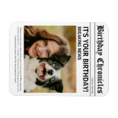 Magnet Flexible Nouvelles d'anniversaire  (Horizontal)