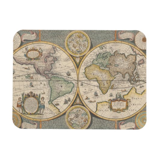 Magnet Flexible Nova Totius Terrarum Orbis Géographia (Horizontal)