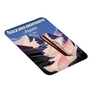 Magnet Flexible Nozawaonsen Japon pour skier