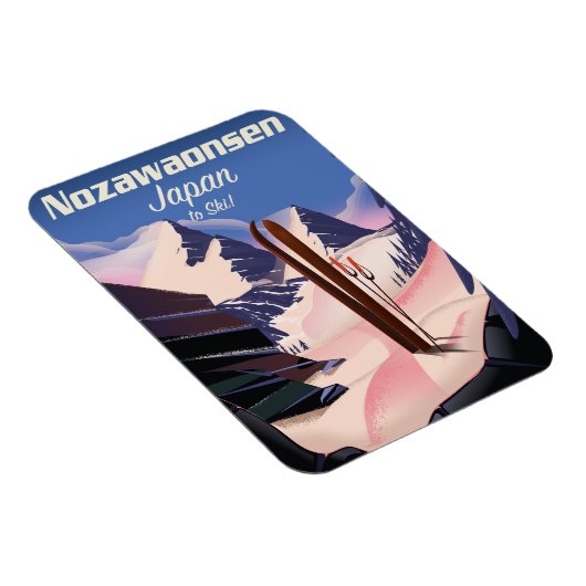 Magnet Flexible Nozawaonsen Japon pour skier (Côté Droit)