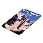 Magnet Flexible Nozawaonsen Japon pour skier (Côté Gauche)