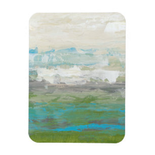 Magnet Flexible Nuages Blancs Surplombant Un Beau Paysage