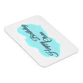 Magnet Flexible Nuages bleu vert pastel heureux anniversaire enfan (Côté Droit)