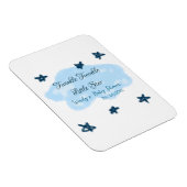 Magnet Flexible Nuages bleus scintillant Twinkle Little Star bébé (Côté Droit)