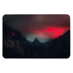 Magnet Flexible Nuages brûlants, brouillard et montagnes