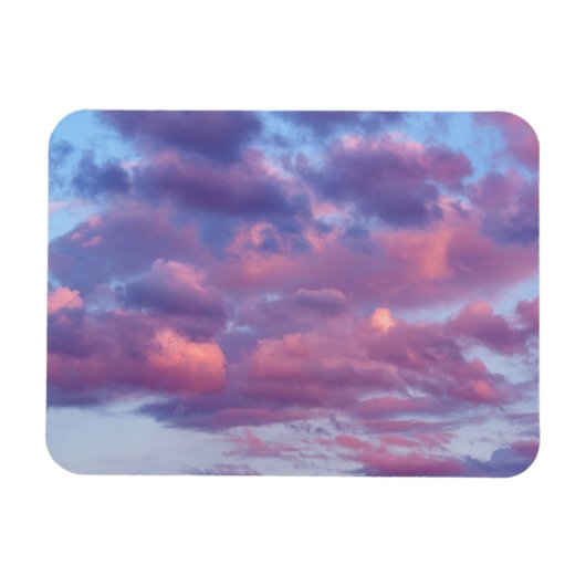 Magnet Flexible Nuages roses et violets (Horizontal)
