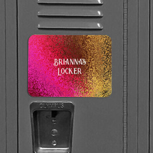 Magnet Flexible Nuances brillantes de rose et d'or Ajouter un nom