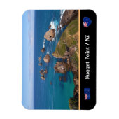Magnet Flexible Nugget Point Rock Circle /Nouvelle-Zélande (Vertical)