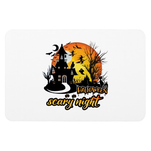 Magnet Flexible Nuit d'Halloween effrayant (Horizontal)
