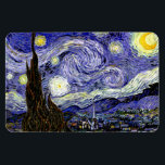 Magnet Flexible Nuit étoilée de Van Gogh, 1889<br><div class="desc">Largement acclamé comme le magnum opus de Van Gogh, le tableau représente la vue à l'extérieur de la fenêtre de son sanatorium la nuit, bien qu'il ait été peint de mémoire pendant la journée. L'image est du domaine public. Contactez les Motifs & Peintures & Graphiques pour toute demande spéciale. ©...</div>