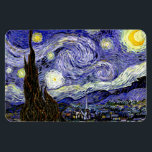 Magnet Flexible Nuit étoilée de Van Gogh, 1889<br><div class="desc">Largement acclamé comme le magnum opus de Van Gogh, le tableau représente la vue à l'extérieur de la fenêtre de son sanatorium la nuit, bien qu'il ait été peint de mémoire pendant la journée. L'image est du domaine public. Contactez les Motifs & Peintures & Graphiques pour toute demande spéciale. ©...</div>