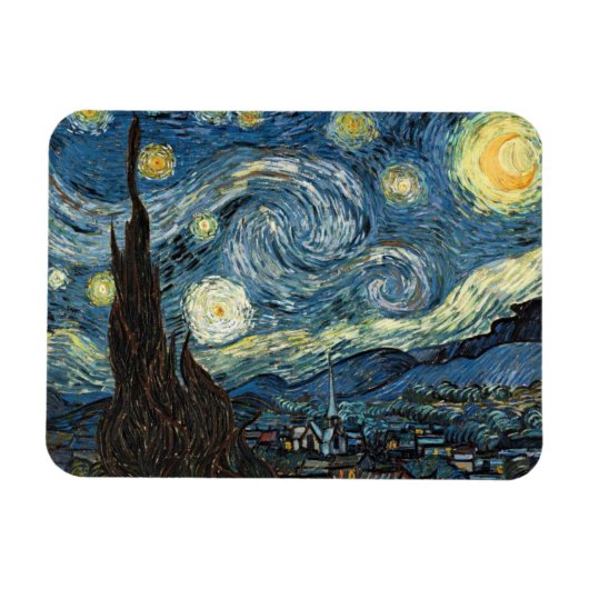 Magnet Flexible Nuit étoilée par Van Gogh (Horizontal)