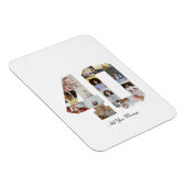 Magnet Flexible Numéro 40 - Collage photo (Côté Droit)