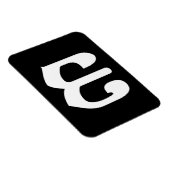 Magnet Flexible Numéro cambodgien 3 / Trois / ៣ (Bei) Script Khmer (Côté Droit)