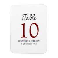 Numéro de table en acrylique à arche élégant écrit