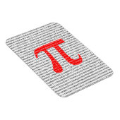 Magnet Flexible Numéro rouge d'origine pi jour symbole mathématiqu (Côté Droit)