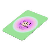 Magnet Flexible Numérologie moderne des anges 333 Signification (Côté Gauche)